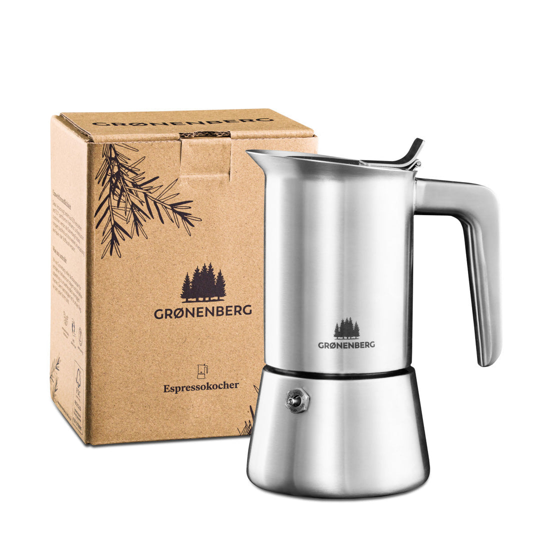 Groeneberg Edelstahl Espressokocher 200ml
